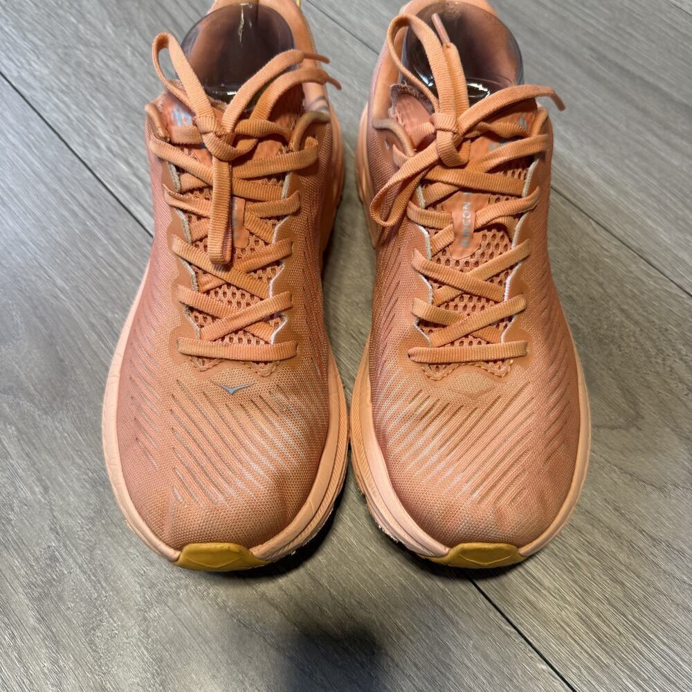 HOKA One One Rincon 3 Women’s sz 8 Coral Peach Running Shoes Lightweight Cushion - Picture 16 of 16
